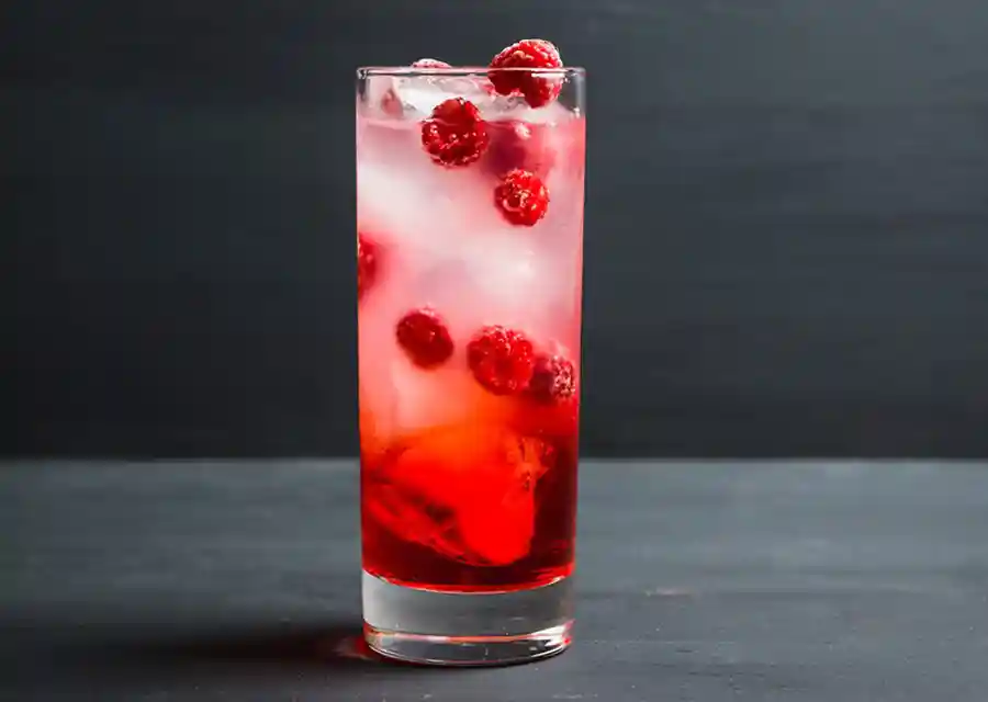 Cocktail Raspberry Collins