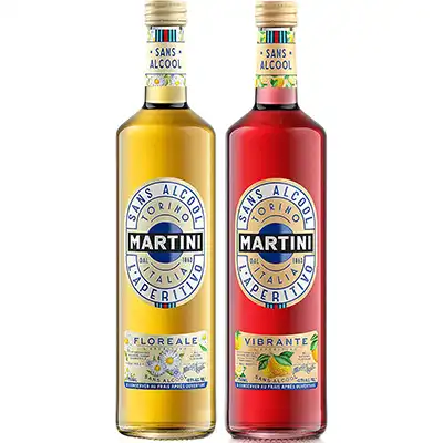 Martini, duo d'aperitifs sans alcool, 2x75 cl