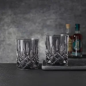 2 verres à double Old Fashioned None noir